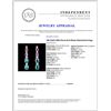 Image 3 : 14K Gold 2.00ct Zircon & 0.35ctw Diamond Earrings