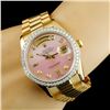 Image 1 : Rolex Day-Date 18K YG 1.35ct Diamond Wristwatch