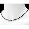 Image 3 : 14k Gold 25.00ct Sapphire & 1.00ct Diamond Neckla