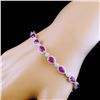 Image 2 : 18k White Gold 6.84ct Ruby & 1.61ctw Diamond Brace