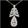 18K Gold 0.49ctw Diamond Pendant