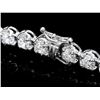 Image 2 : ^18k White Gold 10.00ct Diamond Tennis Bracelet