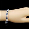 Image 3 : 14K Gold 14.05ct Sapphire & 1.74ctw Diamond Bracel