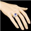 Image 3 : 18K Gold 2.69ct Tanzanite & 1.65ctw Diamond Ring