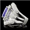 Image 3 : 18K White Gold 5.95ct Tanzanite & 3.40ct Diamond R