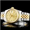 Image 2 : Rolex DateJust YG/SS Diamond 36mm Wristwatch