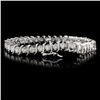 Image 2 : 14K White Gold 5.00ctw Diamond Bracelet