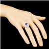 Image 3 : 18K Gold 1.95ct Tanzanite & 0.87ctw Diamond Ring
