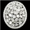 18K White Gold 3.39ct Natural Diamond Ring
