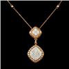 14K Gold 2.08ctw Diamond Pendant