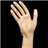 Image 3 : 14K Gold 30.00ct Tanzanite & 1.75ctw Diamond Neckl