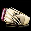 Image 3 : 14K Gold 5.03ct Rubellite & 0.98ctw Diamond Ring