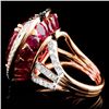 Image 3 : 18K Gold 16.47ct Rubellite Tourmaline & 1.76ctw Di