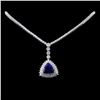 Image 2 : 18K White Gold 7.84ct Tanzanite & 10.67ct Diamond