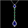 Image 2 : 18K Gold 14.92ct Tanzanite & 0.65ctw Diamond Penda