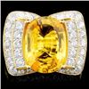 Image 1 : 18K Gold 6.47ct Sapphire & 1.27ctw Diamond Ring