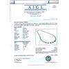 Image 3 : 14K Gold 26.56ctw Emerald & 1.75ctw Diamond Neckla