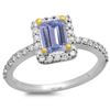 Image 1 : 14K Gold 0.75ct Tanzanite & 0.35ct Diamond Ring