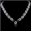 Image 1 : 14K Gold 45.55ct Sapphire & 2.70ctw Diamond Neckla