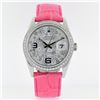 Image 2 : Rolex DateJust Diamond Floral Pink 36MM Wristwatch