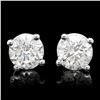 Image 1 : 14k White Gold 1.70ct Diamond Earrings