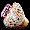 Image 3 : 18K Gold 15.22ct Kunzite & 2.54ctw Diamond Ring