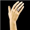 Image 4 : 18K Gold 0.83ct Sapphire & 1.02ctw Diamond Ring