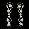 18K Gold 0.68ctw Diamond Earrings