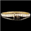 Image 2 : 14K Gold 8.12ctw Diamond Tennis Bracelet