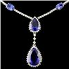 Image 2 : 18K White Gold 15.42ct Tanzanite & 3.76ctw Diamond
