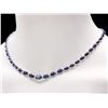 Image 2 : `14k Gold 30.00ct Sapphire & 1.00ct Diamond Neckla