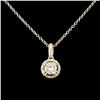 Image 1 : 14K Gold 0.63ctw Diamond Pendant