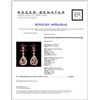 Image 3 : 14K Gold 6.50ct Morganite & 0.67ctw Diamond Earrin