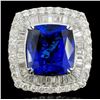 Image 1 : 18K White Gold 17.88ct Tanzanite & 4.24ct Diamond