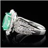 Image 3 : 18K Gold 2.85ct Emerald & 1.49ct Diamond Ring