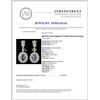 Image 3 : 18K Gold 2.56ct Sapphire & 2.36ctw Diamond Earring
