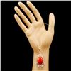 Image 3 : 14K Gold 16.48ct Coral & 2.15ctw Diamond Pendant