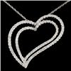 Image 2 : 18K White Gold 1.52ctw Diamond Necklace