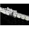 Image 2 : 18k White Gold 12.00ct Diamond Tennis Bracelet