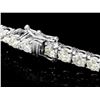 Image 2 : 18k White Gold 10.00ct Diamond Tennis Bracelet