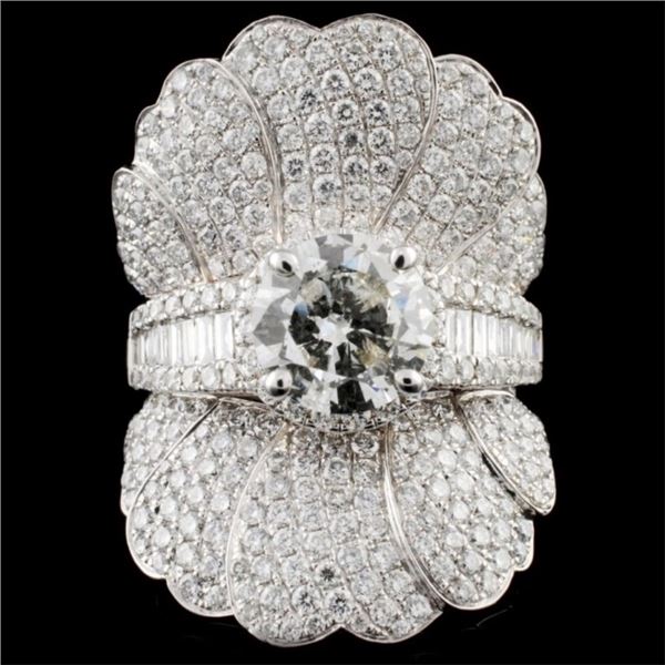 18K Gold 4.82ctw Diamond Ring