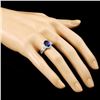 Image 3 : 18K Gold 3.23ct Sapphire & 0.48ctw Diamond Ring