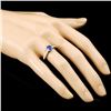 Image 3 : 18K Gold 1.13ct Sapphire & 0.12ctw Diamond Ring