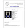 Image 3 : 14K Gold 8.65ct Tanzanite & 1.27ctw Diamond Earrin