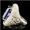 Image 4 : 18K Gold 10.92ct Tanzanite & 3.76ctw Diamond Ring