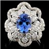 Image 1 : 18K White Gold 1.77ct Tanzanite & 1.91ct Diamond R