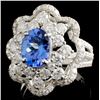 Image 2 : 18K White Gold 1.77ct Tanzanite & 1.91ct Diamond R