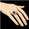 Image 3 : 14K Gold 6.92ct Sapphire & 0.75ctw Diamond Ring