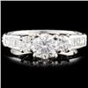 Platinum 1.82ctw Diamond Ring
