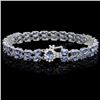 14k Gold 20.00ct Tanzanite & 0.50ct Diamond Brace